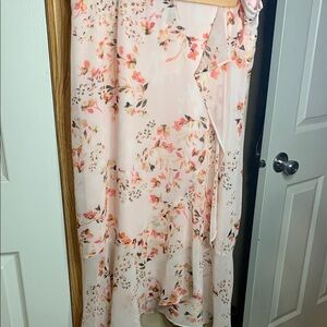 Calvin Klein Soft Pink Floral Skirt NWT
